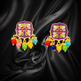 Kundan Elegant Stylist Earrings Jhumki Set for Women