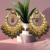 Designer Kundan Dangler Earrings Set for Girls