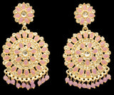 Kundan Dangler Earrings Jhumki Set for Women