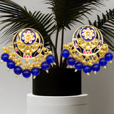 Designer Kundan Dangler Earrings Set for Women and Girls