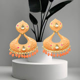 Kundan Dangler Earrings Jhumki Set for Women