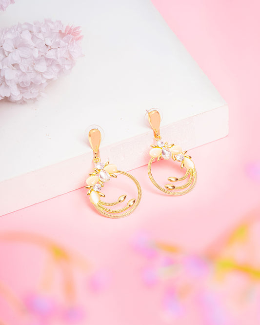 Anti tarnish western style gold plated Earrings for Women