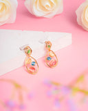 Anti tarnish western style multicolor gold plated Earrings for Women