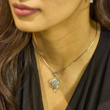 Western Stylish Trending Pendant Chain set with Earrings