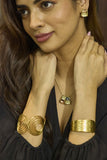 Gold plated Western style bangles Kada set for women & Girls