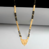 Double chain Traditional Gold Plated Mangal-sutra Jewelry set for women
