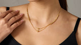 Gold Plated Necklace Pendant Jewellery set for Women & girls. One gram Gold forming Jewelry set