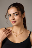 Gold Plated Necklace Pendant Jewellery set for Women & girls. One gram Gold forming Jewelry set