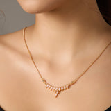 Western style Gold-Tone Pendant chain set for women & girls