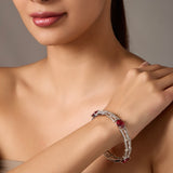 American Diamond Rhodium plated Bangle for Women