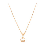 western style Gold-Toned Heart shaped Pendant chain set for women & girls