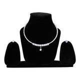 Kundan and pearl Necklace chowker set with Earrings for women