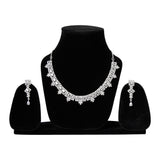 American diamond Necklace jewelry set with Earrings.