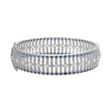 Rhodium plated American diamond Bangles Kada type for women