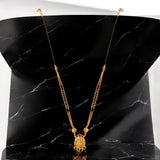 Traditional Temple Gold plated one Gram forming Mangalsutra for women.