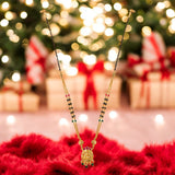 Traditional Temple Gold plated one Gram forming Mangalsutra for women.