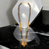 Traditional Gold plated 1 one gram forming Mangalsutra for women