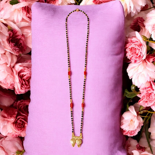 Traditional Gold plated one Gram forming Mangalsutra for women.