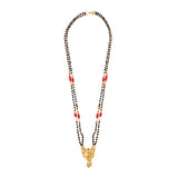 Gold plated Mangal sutra with black Beads for women