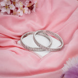 American diamond Bangles Kada type set for women.