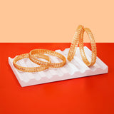 Gold plated Designer bangles set of 4 for women