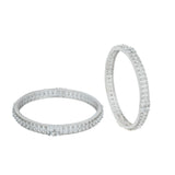 American diamond Bangles Kada type set for women.