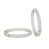 American diamond Bangles Kada type set for women.