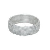 American DiamondRhodium Plated Bangle Kada for women & Girls
