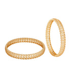Gold plated Designer bangles set of 4 for women