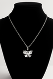 Silver Plated Butterfly Pendant with Chain