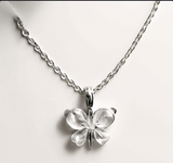 Silver Plated Butterfly Pendant with Chain
