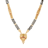 One gram Gold plated long size Mangalsutra with chain Jewelry Set for women