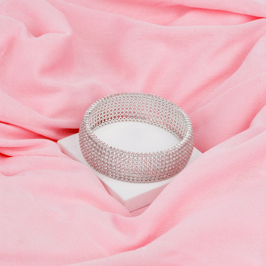 American diamond Bangles Kada type set for women.