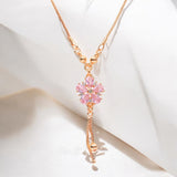 Gold-Tone Pendant chain jewelry set for women & girls