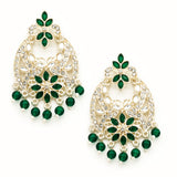 Multicolor Danglers Kundan & Pearl Earrings Set for Girls & Women