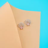 Rhodium Plated American Diamond Earrings for Women & girls.