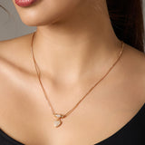 Gold tone Pendant chain Necklace set for Women & girls