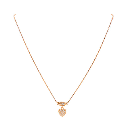 Gold tone Pendant chain Necklace set for Women & girls