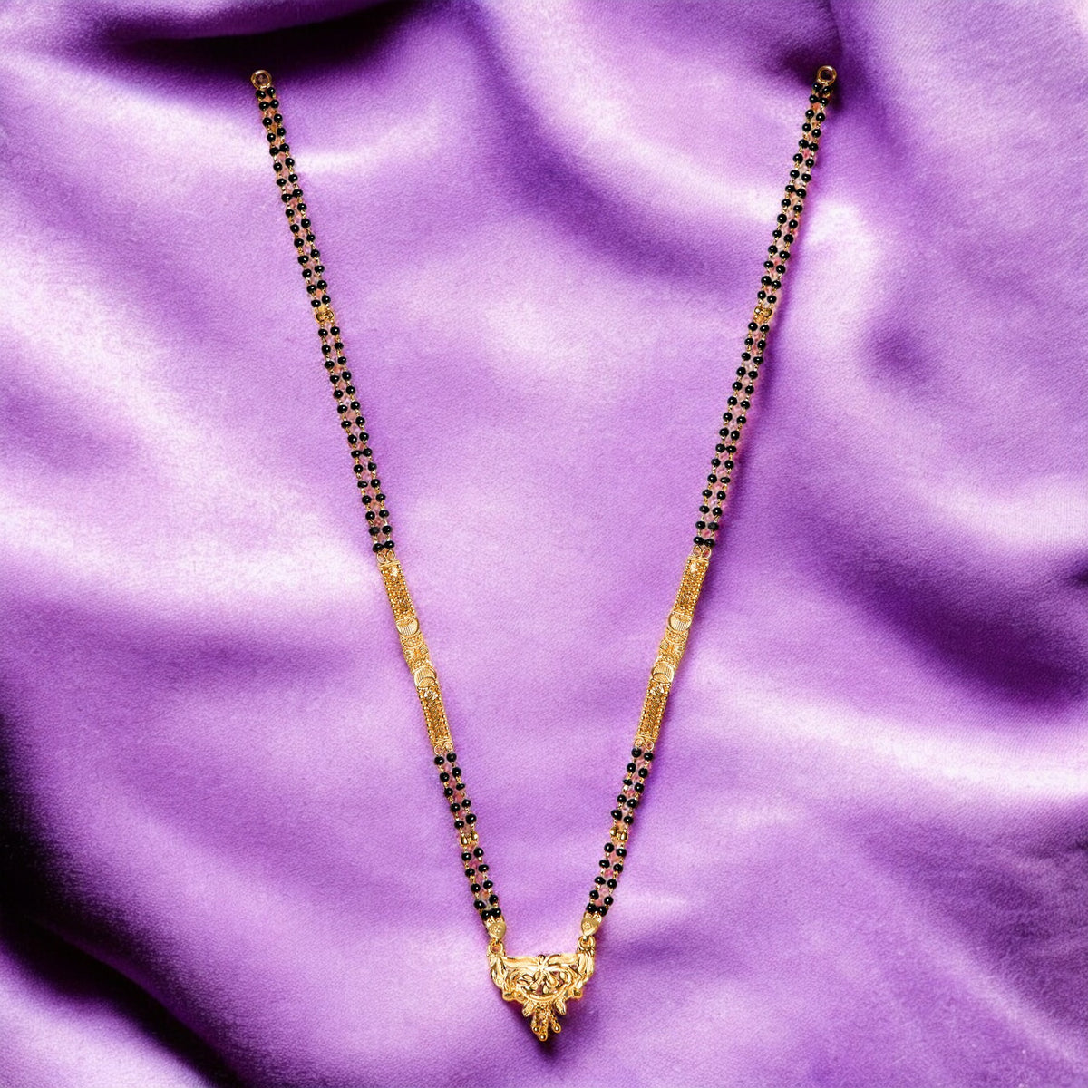 Traditional Indian Gold plated one Gram forming Mangalsutra  for women.