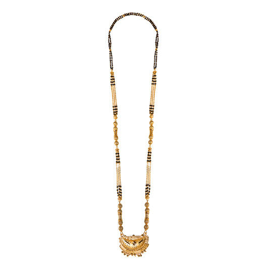 Ethnic One gram Gold plated  Mangalsutra Tanmaniya Jewelry Set for women