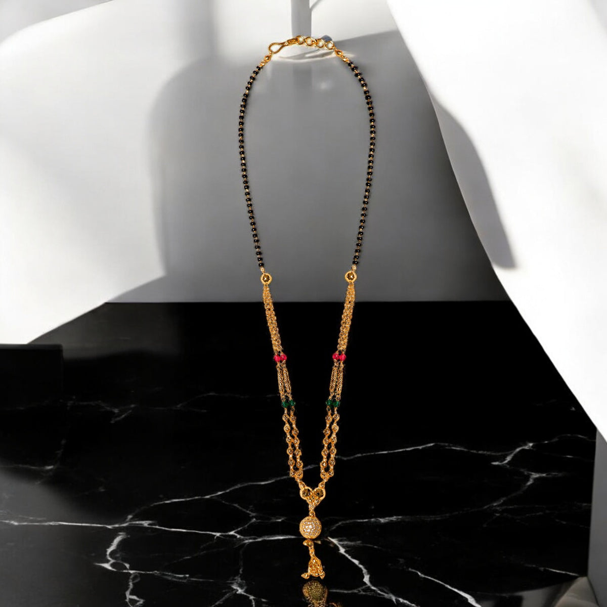 Traditional Gold plated one gram forming Mangalsutra  for women