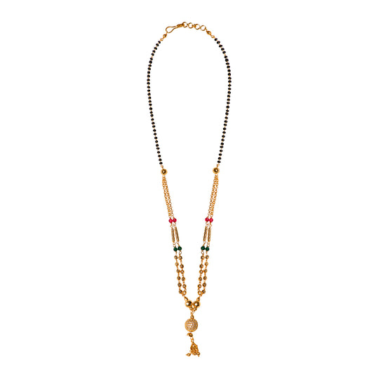 Traditional Gold plated one gram forming Mangalsutra  for women
