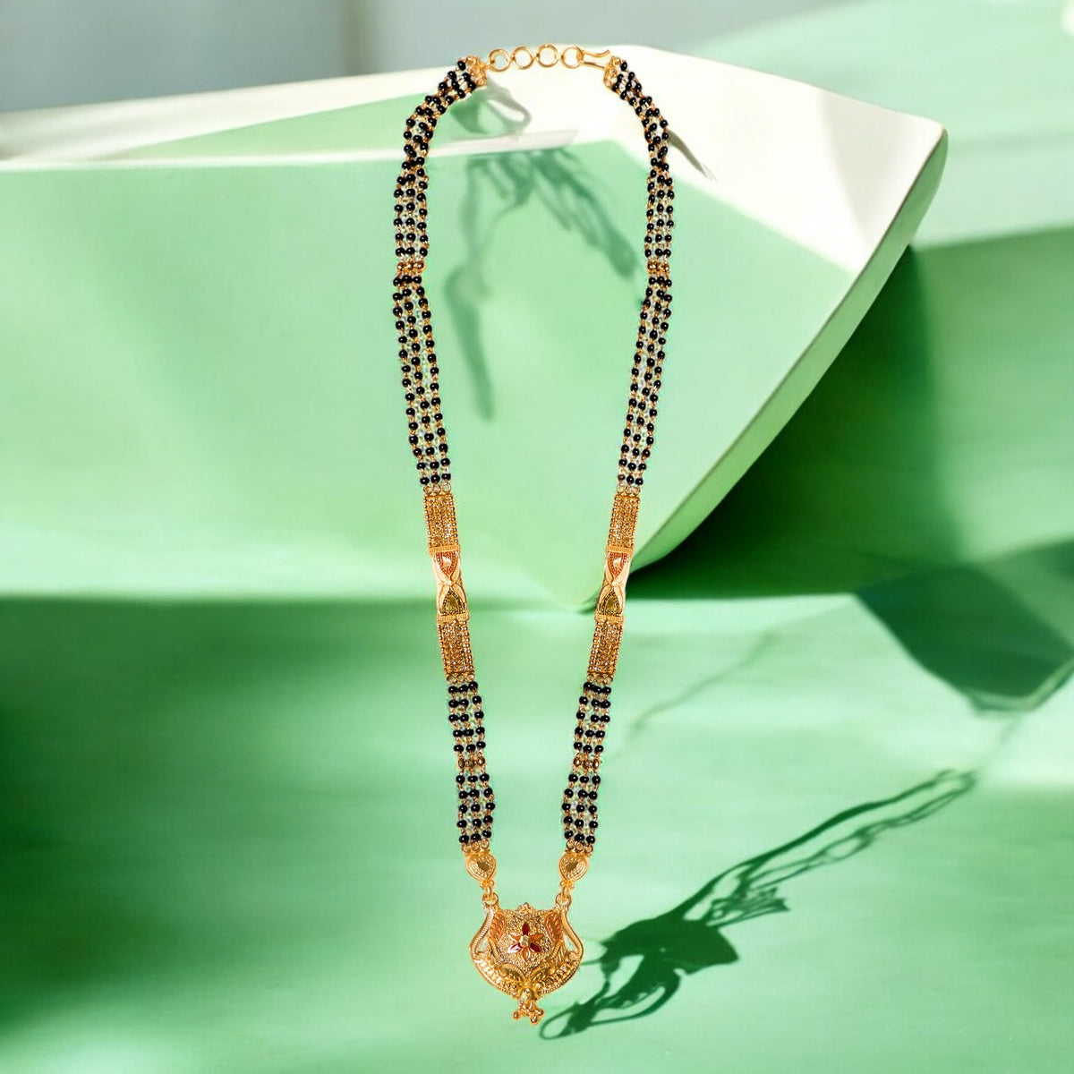 Traditional Gold plated 1 one gram forming Mangalsutra  for women