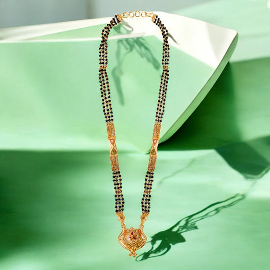 Traditional Gold plated 1 one gram forming Mangalsutra  for women